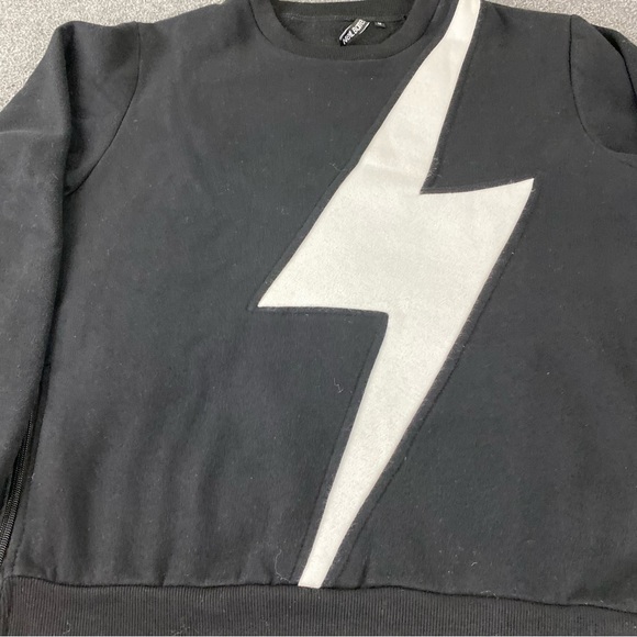 Neil Barrett Thunderbolt Black White Sweater Men’s Size Medium - Picture 2 of 14